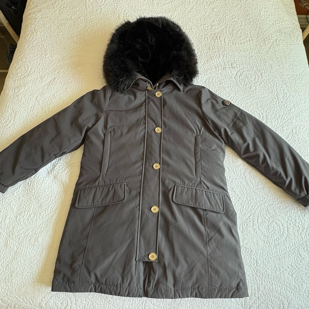 Michael Kors Gray Ski Jacket Quilted Insulation